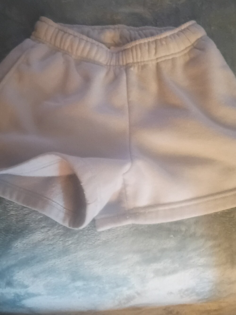 Since Forever Soft Blue Elastic Waist Lounge Shorts